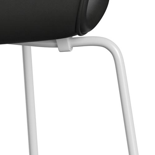 [product_category]-Fritz Hansen 3107 Chair Full Upholstery, White/Essential Black-Fritz Hansen-3107FU-STBLA-DRWH-FRI-7