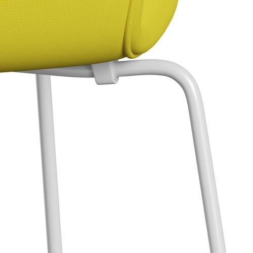 [product_category]-Fritz Hansen 3107 Chair Full Upholstery, White/Fame Yellow-Fritz Hansen-3107FU-F62067-DRWH-FRI-7