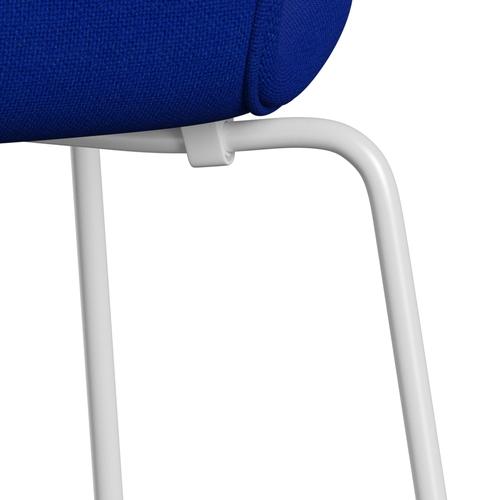 [product_category]-Fritz Hansen 3107 Chair Full Upholstery, White/Hallingdal Blue-Fritz Hansen-3107FU-HAL750-DRWH-FRI-7