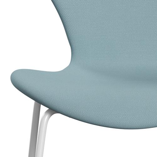 [product_category]-Fritz Hansen 3107 Chair Full Upholstery, White/Steelcut Pastel Blue-Fritz Hansen-3107FU-STI820-DRWH-FRI-6