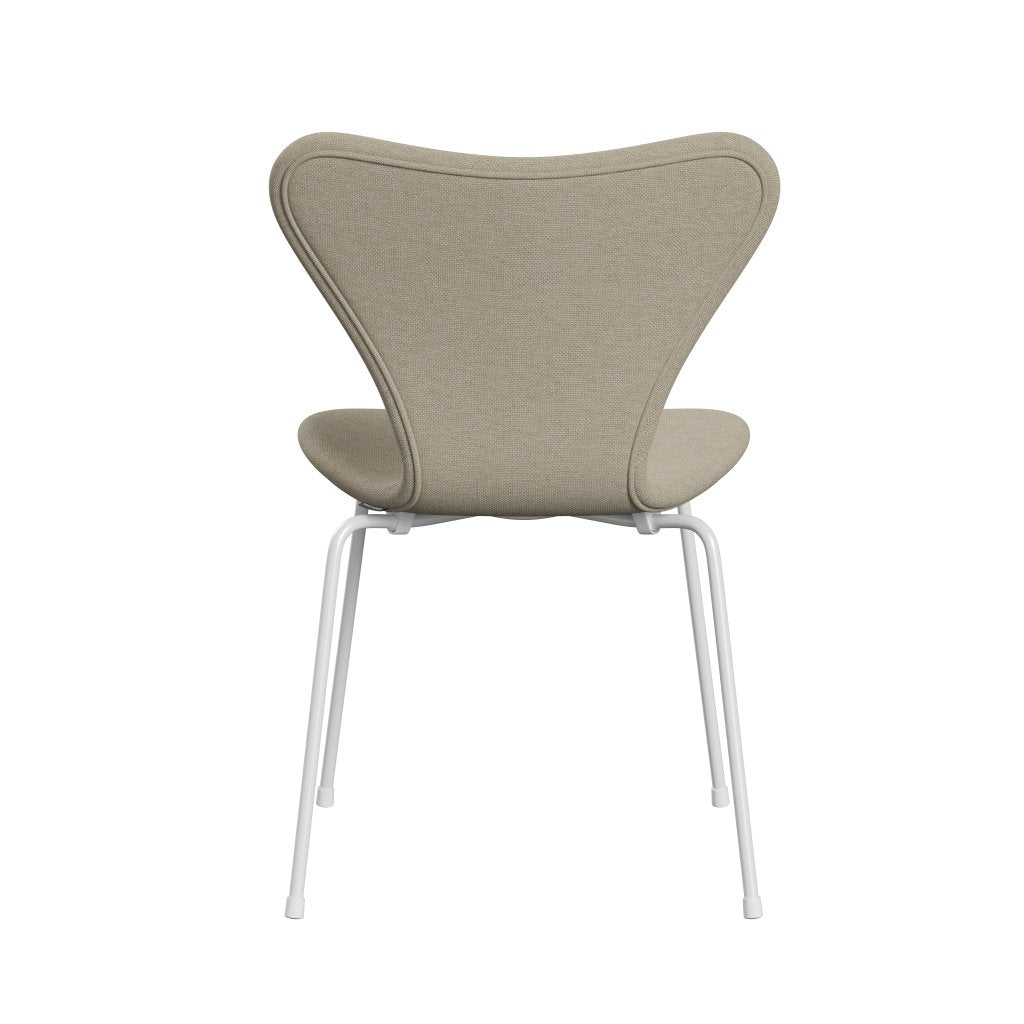 [product_category]-Fritz Hansen 3107 Chair Full Upholstery, White/Sunniva 2 Light Beige-Fritz Hansen-3107FU-SV233-DRWH-FRI-4