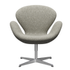Fritz Hansen 3320 Swan™ Lounge Chair Special Edition, Aluminium/Moss Light Grey (0005)