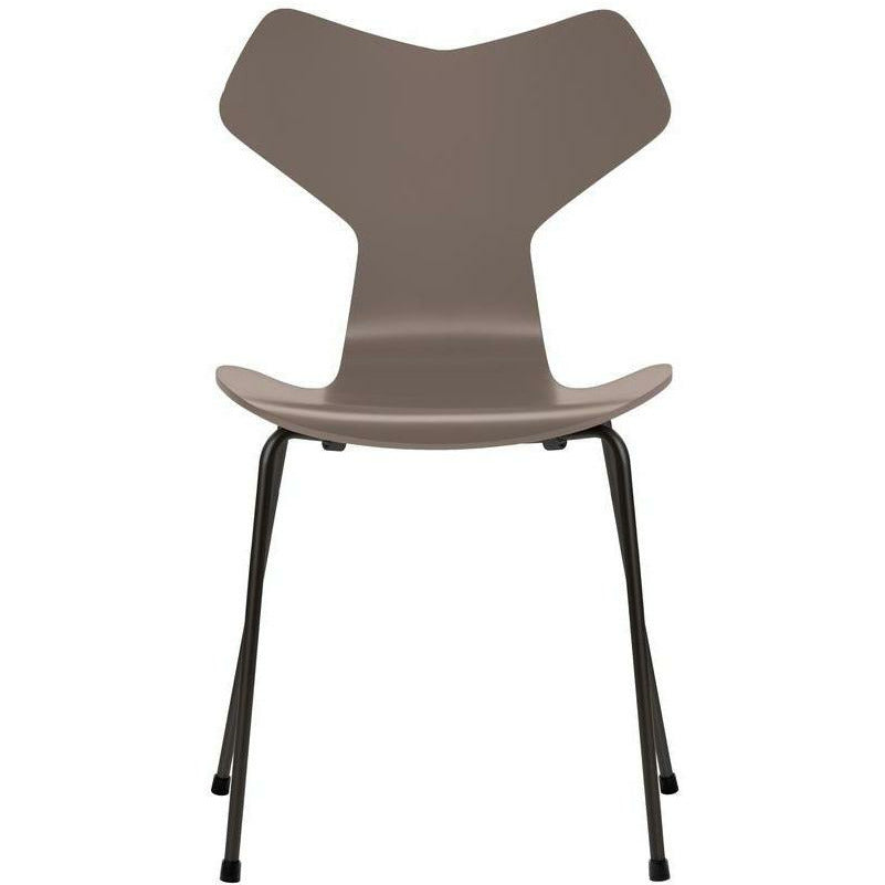 [product_category]-Fritz Hansen Grand Prix Chair Lacquered Deep Clay Shell, Black Base-Fritz Hansen-3130-Lacquered-DeepClay-Black-FRI-1