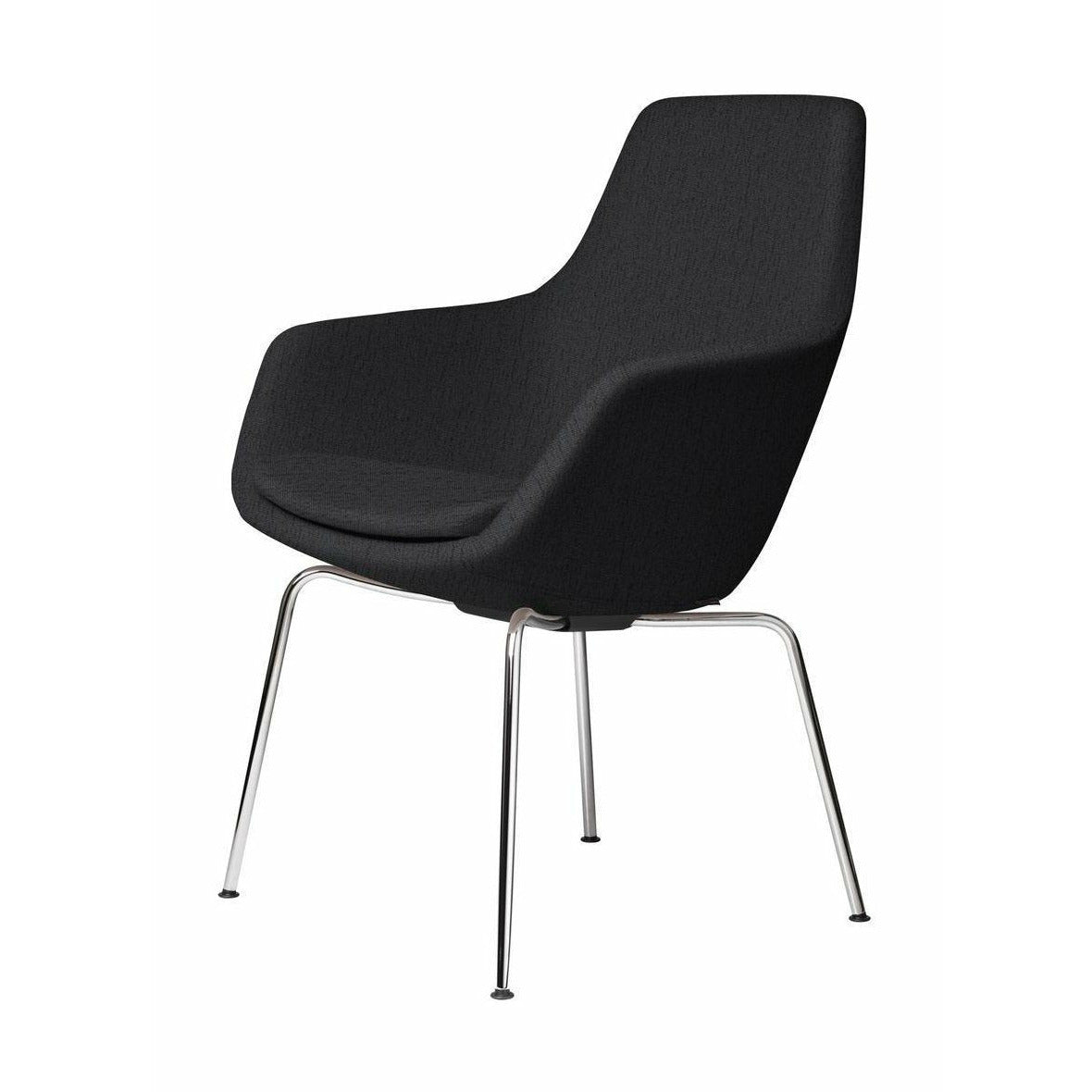 [product_category]-Fritz Hansen Little Giraffe Armchair Chrome Base Fabric Christianshavn, Warm Grey-Fritz Hansen-3201-CHRO-CHRI-1174-FRI-1