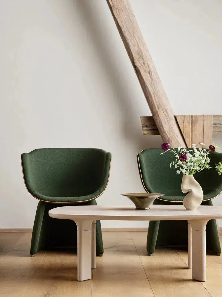 Fritz Hansen Monolit Cm231 Lounge Chair, Moss Green/Moss Green