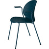 Fritz Hansen N02 Recycle Chair With Armrest Monochrome 4 Legged, Dark Blue