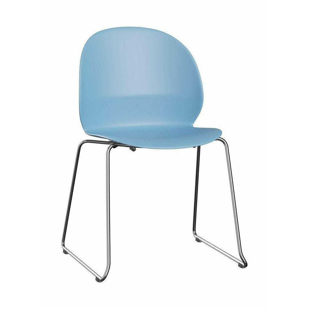 [product_category]-Fritz Hansen N02 Recycle Chair With Welded Connecting Device, Light Blue/Chrome-Fritz Hansen-N02-21-Light-Blue-Chrome-FRI-1