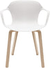 Fritz Hansen Nap Armchair Wood, Milk White