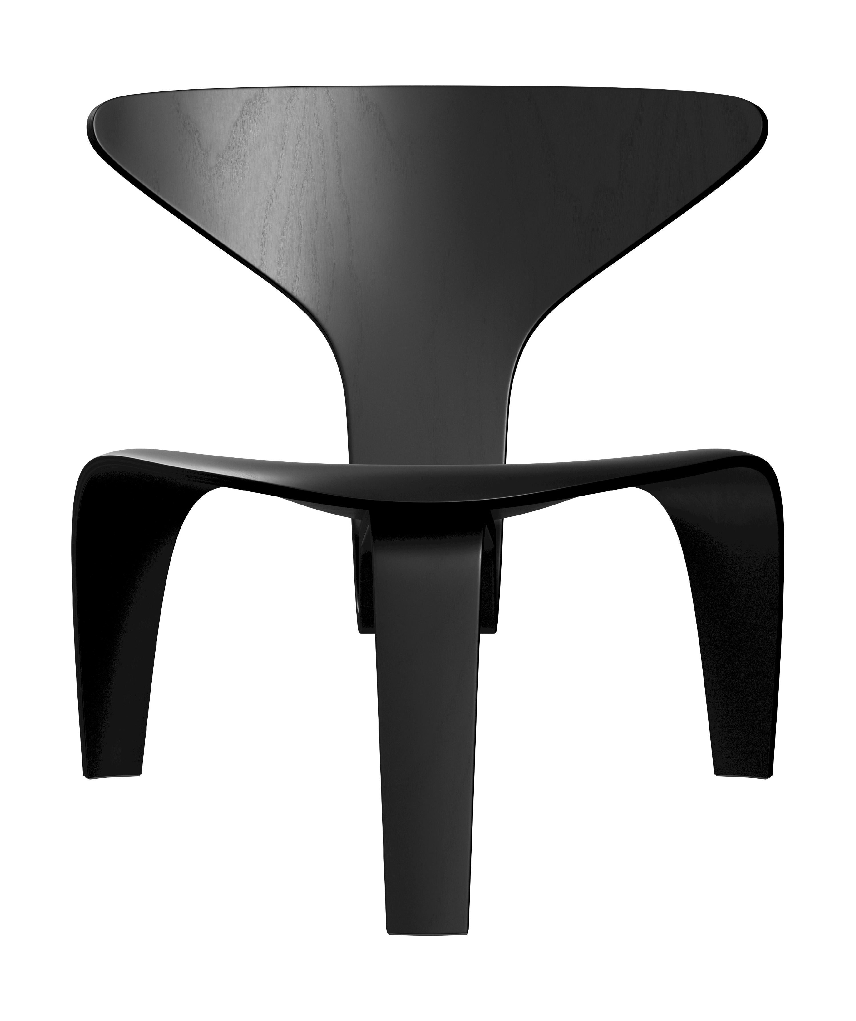 [product_category]-Fritz Hansen Pk0 A Lounge Chair, Black-Fritz Hansen-PK0-A-BlackAsh-FRI-1