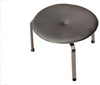 Fritz Hansen Pk33 Stool, Leather, Smoked Grey