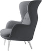 Fritz Hansen Ro Lounge Chair, Monochrome Grey, Aluminium