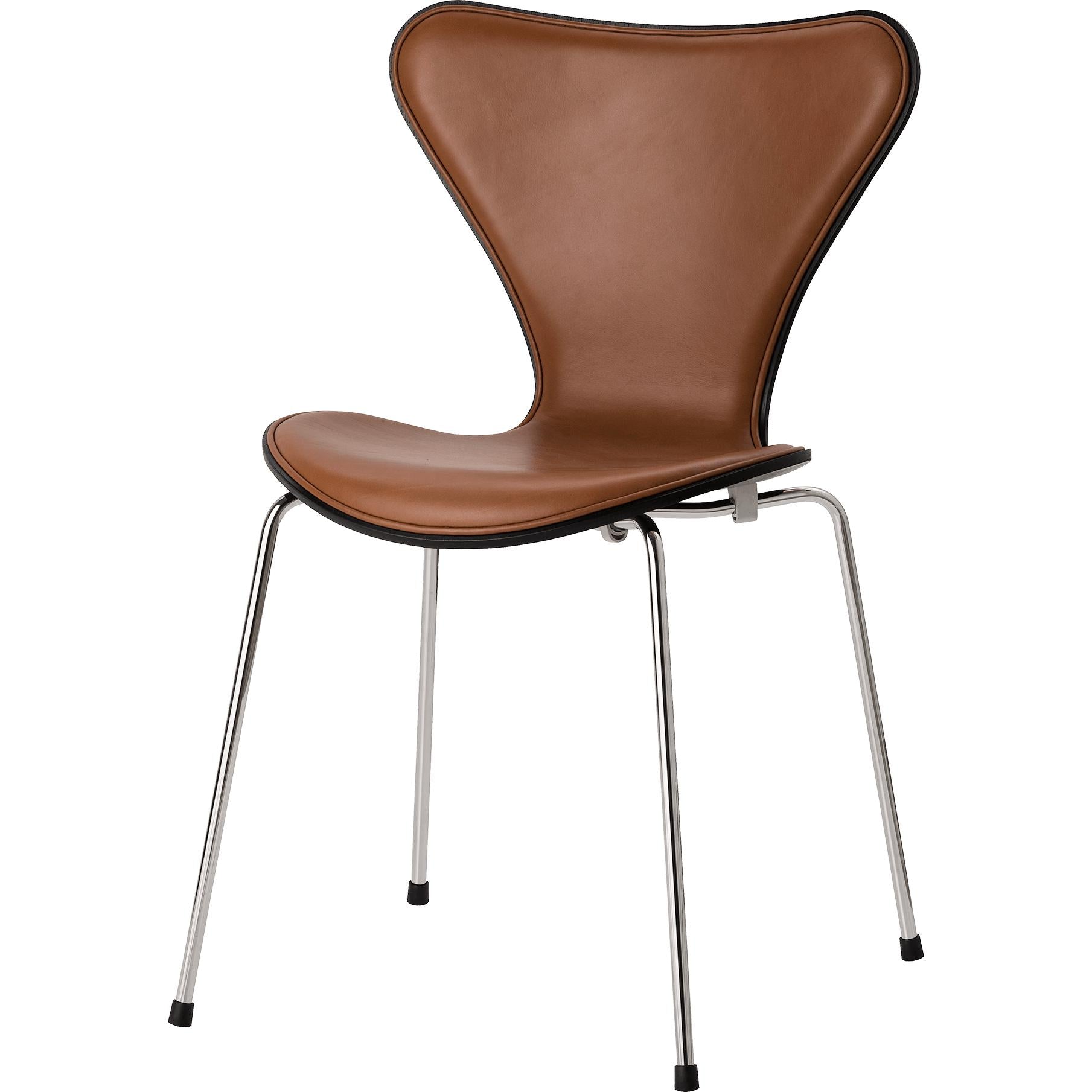 [product_category]-Fritz Hansen Series 7 Chair Dyed Ash Front Upholstery Leather Grace, Walnut-Fritz Hansen-3107-FroUph-Grace-Walnut-FRI-1