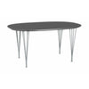Fritz Hansen Superellipse™ Dining Table 100x150 Cm, Grey/Silver Grey