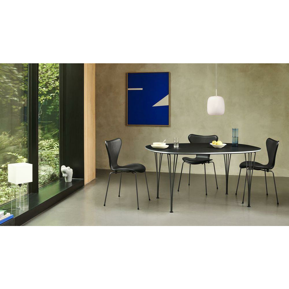 Fritz Hansen Super Ellipse Esstisch 100x150 Cm, Weiß/Warm Graphit