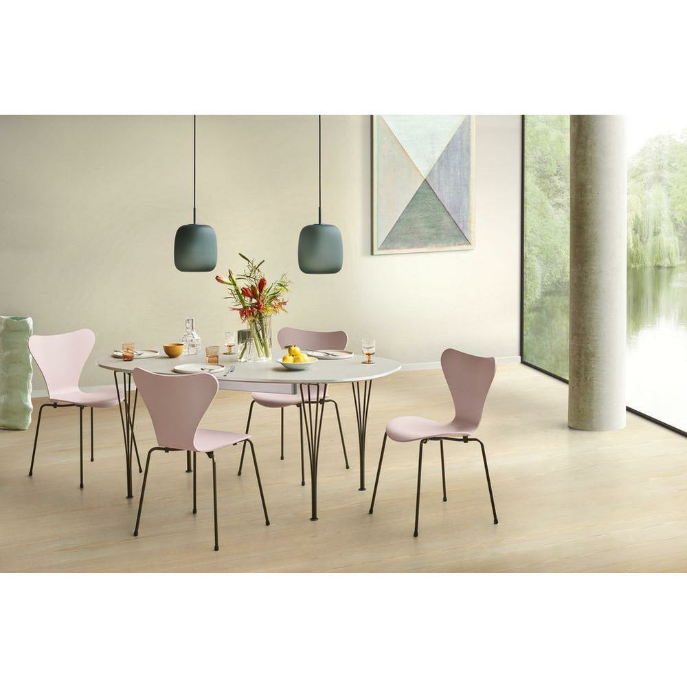 Fritz Hansen Super Ellipse Esstisch 100x150 Cm, Weiß/Warm Graphit