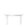 Fritz Hansen Super Ellipse Extendable Table Chrome 100 X170/270 Cm, White Laminate