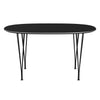 Fritz Hansen Superellipse™ Dining Table Black/Black Fenix Laminates, 135x90 Cm