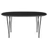 Fritz Hansen Superellipse Esstisch Schwarz/Schwarz Fenix Laminate, 150x100 Cm