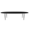 Fritz Hansen Superellipse™ Dining Table Black/Black Fenix Laminates, 300x130 Cm