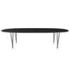 Fritz Hansen Superellipse Esstisch Schwarz/Schwarz Fenix Laminate, 300x130 Cm