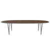 Fritz Hansen Superellipse™ Dining Table Black/Walnut Veneer, 300x130 Cm