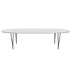 Fritz Hansen Superellipse™ Dining Table Black/White Fenix Laminates, 300x130 Cm