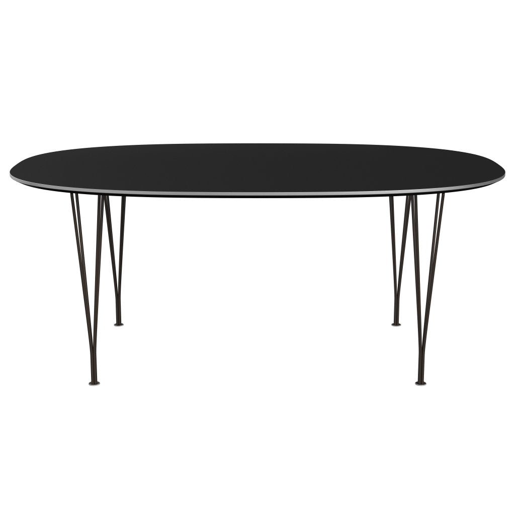 [product_category]-Fritz Hansen Superellipse Dining Table Brown Bronze/Black Fenix Laminates, 180x120 Cm-Fritz Hansen-B613-FXBLL-SPAL-DBPC-FRI-1