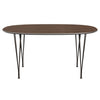 Fritz Hansen Superellipse™ Dining Table Brown Bronze/Walnut Veneer, 150x100 Cm
