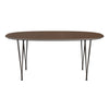 Fritz Hansen Superellipse Dining Table Brown Bronze/Walnut Veneer, 170x100 Cm