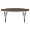 Fritz Hansen Superellipse Dining Table Brown Bronze/Walnut Veneer, 180x120 Cm