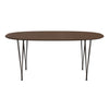 Fritz Hansen Superellipse™ Dining Table Brown Bronze/Walnut Veneer With Walnut Table Edge, 170x100 Cm