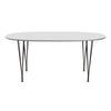 Fritz Hansen Superellipse Dining Table Brown Bronze/White Fenix Laminates, 170x100 Cm