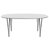 Fritz Hansen Superellipse™ Dining Table Brown Bronze/White Fenix Laminates, 180x120 Cm
