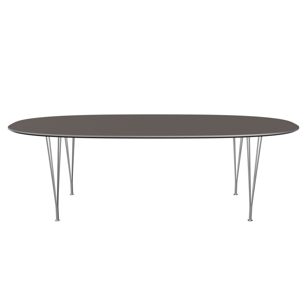 [product_category]-Fritz Hansen Superellipse Dining Table Chrome/Grey Fenix Laminates, 240x120 Cm-Fritz Hansen-B614-FXGRL-SPAL-CST-FRI-1