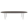 Fritz Hansen Superellipse Dining Table Chrome/Grey Fenix Laminates, 300x130 Cm