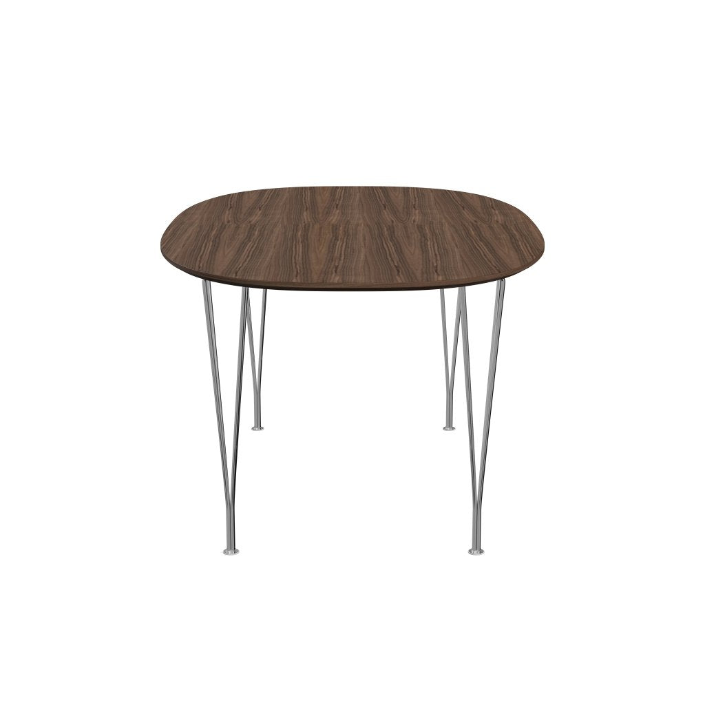 [product_category]-Fritz Hansen Superellipse Dining Table Chrome/Walnut Veneer With Walnut Table Edge, 170x100 Cm-Fritz Hansen-B616-WAL001-WAL001-CST-FRI-3