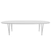 Fritz Hansen Superellipse™ Dining Table Chrome/White Fenix Laminates, 300x130 Cm