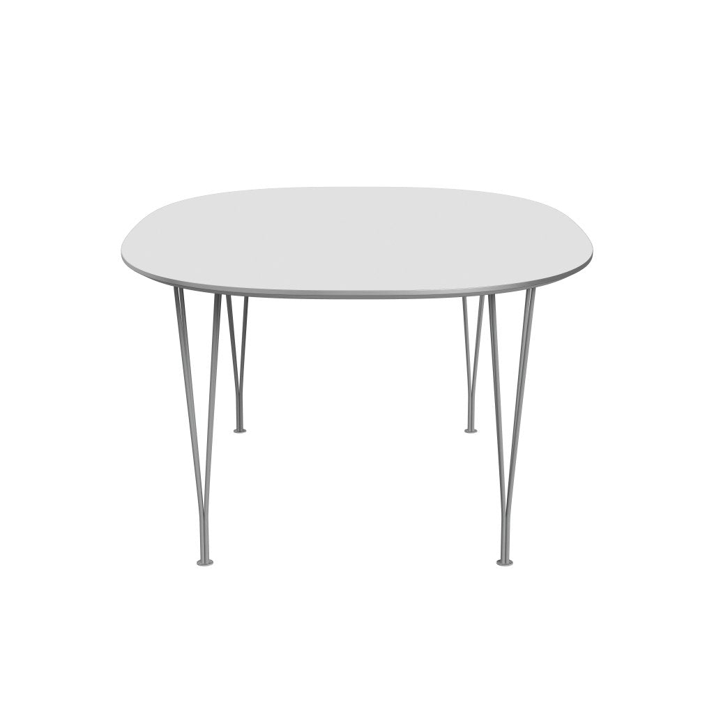 [product_category]-Fritz Hansen Superellipse Dining Table Grey Powder Coated/White Fenix Laminates, 180x120 Cm-Fritz Hansen-B613-FXWHL-SPAL-GRBA-FRI-3