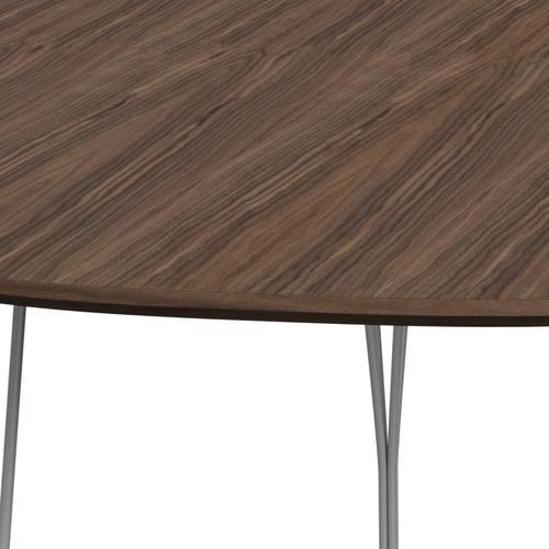 [product_category]-Fritz Hansen Superellipse Dining Table Nine Grey/Walnut Veneer With Walnut Table Edge, 240x120 Cm-Fritz Hansen-B614-WAL001-WAL001-DRNIGR-FRI-4