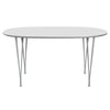 Fritz Hansen Superellipse Dining Table Nine Grey/White Fenix Laminates, 150x100 Cm