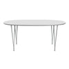 Fritz Hansen Superellipse™ Dining Table Nine Grey/White Fenix Laminates, 170x100 Cm