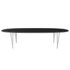 Fritz Hansen Superellipse Dining Table Silvergrey/Black Fenix Laminates, 300x130 Cm