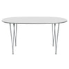 Fritz Hansen Superellipse™ Dining Table Silvergrey/White Fenix Laminates, 150x100 Cm