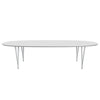 Fritz Hansen Superellipse™ Dining Table Silvergrey/White Fenix Laminates, 300x130 Cm