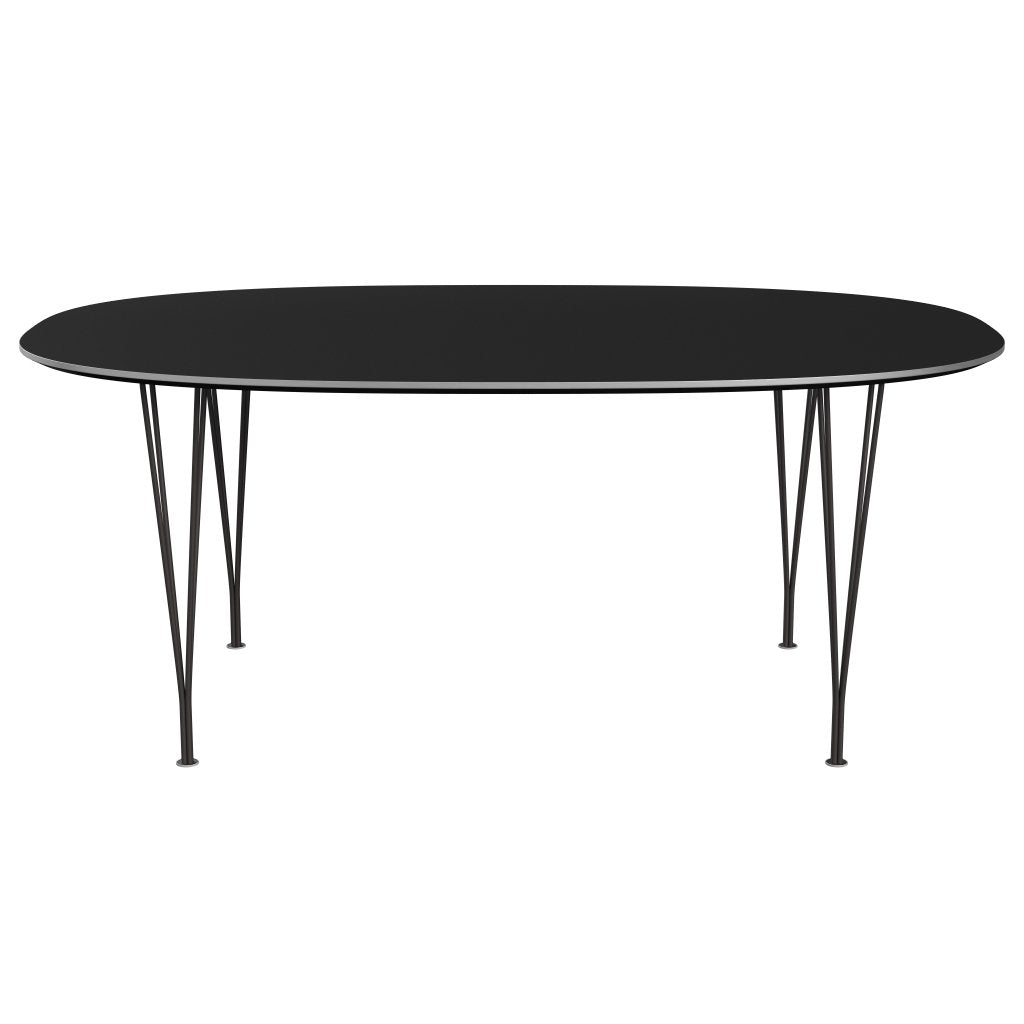 [product_category]-Fritz Hansen Superellipse Dining Table Warm Graphite/Black Fenix Laminate, 180x120 Cm-Fritz Hansen-B613-FXBLL-SPAL-WARGRA-FRI-1