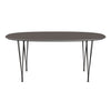 Fritz Hansen Superellipse Dining Table Warm Graphite/Grey Fenix Laminates, 170x100 Cm