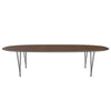 Fritz Hansen Superellipse Dining Table Warm Graphite/Walnut Veneer, 300x130 Cm