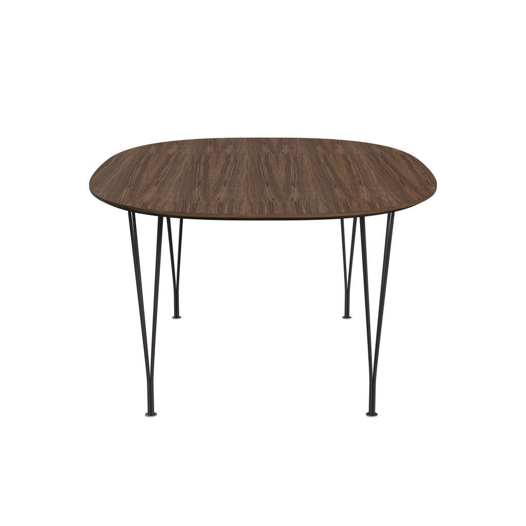 [product_category]-Fritz Hansen Superellipse Dining Table Warm Graphite/Walnut Veneer With Walnut Table Edge, 180x120 Cm-Fritz Hansen-B613-WAL001-WAL001-WARGRA-FRI-3