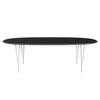 Fritz Hansen Superellipse™ Dining Table White/Black Fenix Laminates, 240x120 Cm