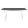 Fritz Hansen Superellipse Dining Table White/Grey Fenix Laminates, 170x100 Cm